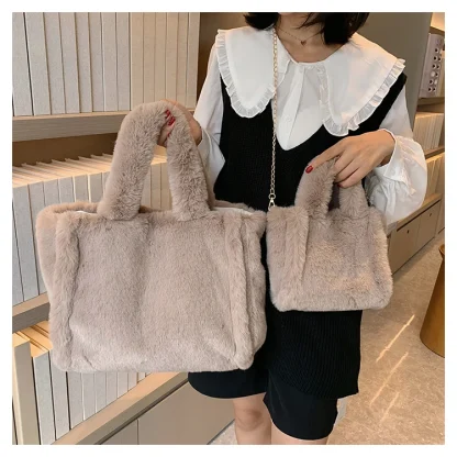 Fluffy Tote Shoulder Bags - Image 5