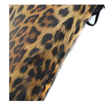 Leopard Print Tassels Shoulder Bag - Image 6