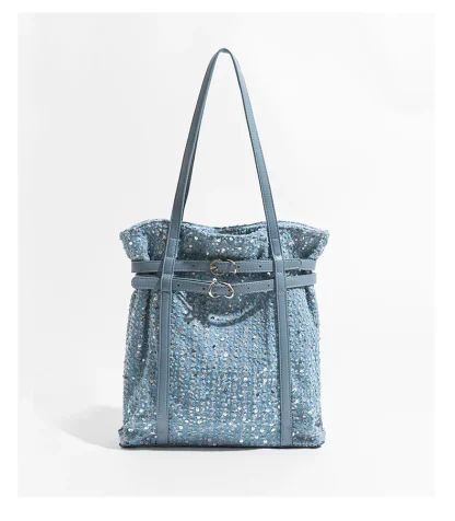 Stylish Sequins Tote Shoulder Bag