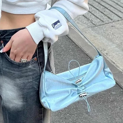 Aesthetic Drawstring Shoulder Bags