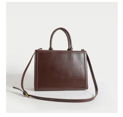 Square Sleek Tote Shoulder Bag - Image 5