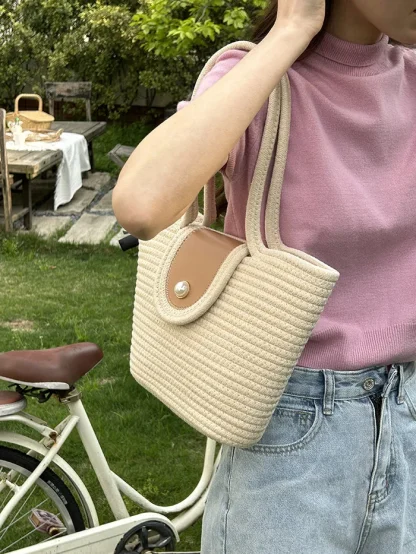 Minimalist Summer Beach Shoulder Bag - Image 7