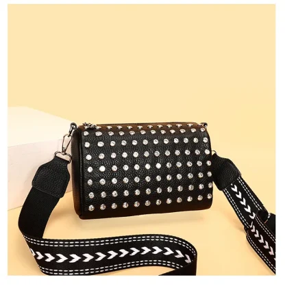 Rivet Decorated Small Shoulder Bags - Image 4