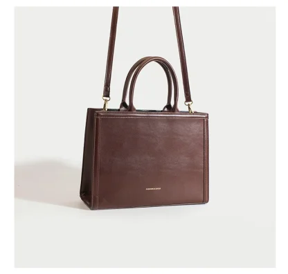 Square Sleek Tote Shoulder Bag - Image 6