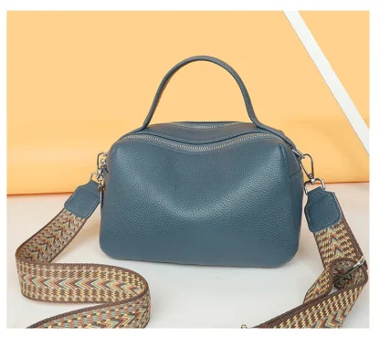 Double Zippered Shoulder Bags - Image 5