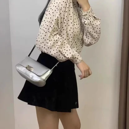 Sleek Baguette Shoulder Bag - Image 4