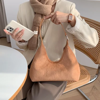 Soft Half Moon Shoulder Bag - Image 4