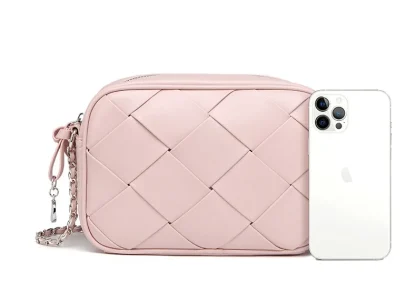 Chain Strap Weave Shoulder Bags - Image 6