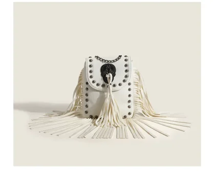 Mini Flap Tassel Shoulder Bags - Image 7