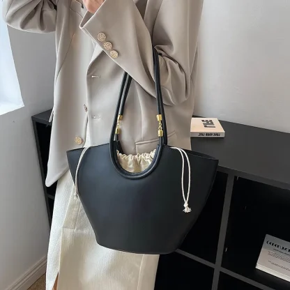 Chic Drawstring Tote Shoulder Bags - Image 4