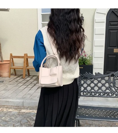 Multi-pocket Bucket Shoulder Bag - Image 3