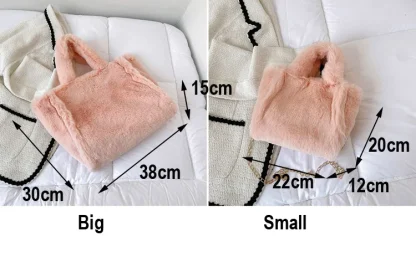 Fluffy Tote Shoulder Bags - Image 7