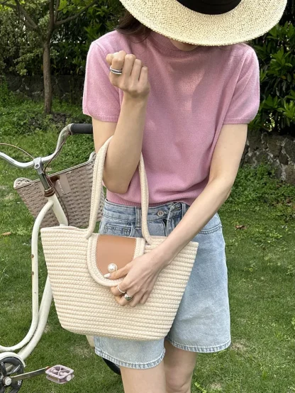 Minimalist Summer Beach Shoulder Bag - Image 6