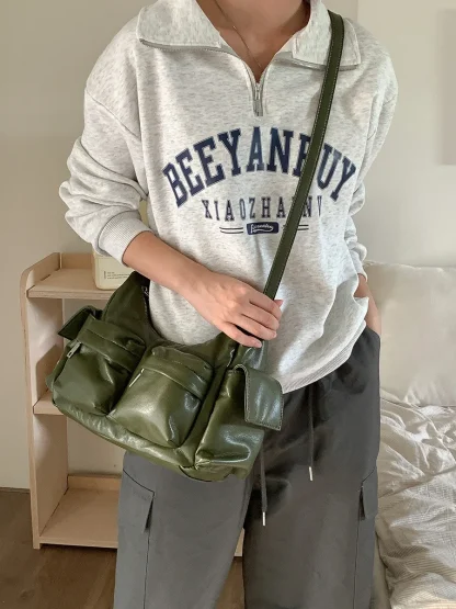 Multipocket Large Capacity Shoulder Bag - Image 3