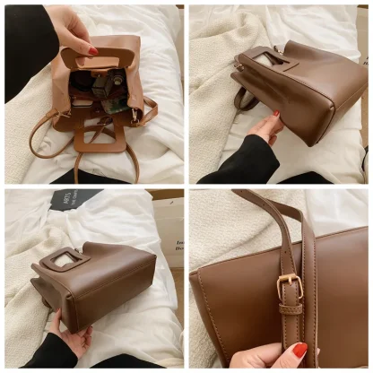 Square Handle Shoulder Bag - Image 5