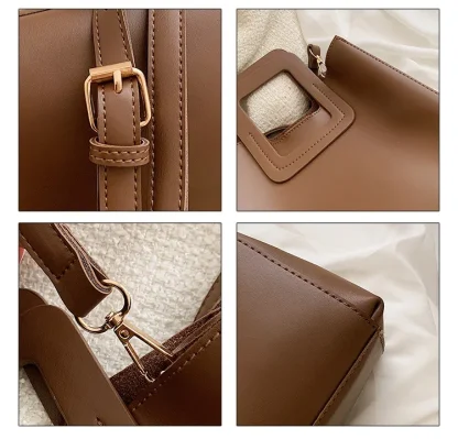 Square Handle Shoulder Bag - Image 6