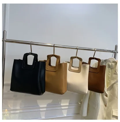Square Handle Shoulder Bag - Image 7