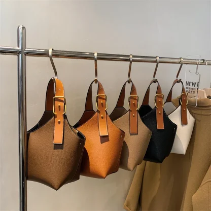 Minimalist Bucket Shoulder Bag - Image 7
