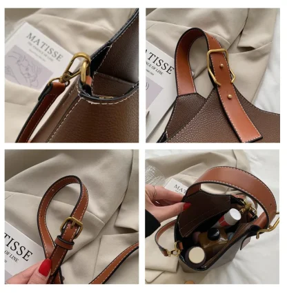 Minimalist Bucket Shoulder Bag - Image 6