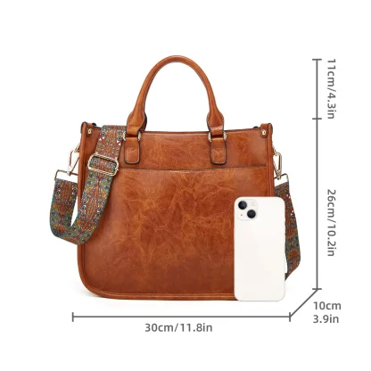 Vintage-style Crossbody Shoulder Bag - Image 7