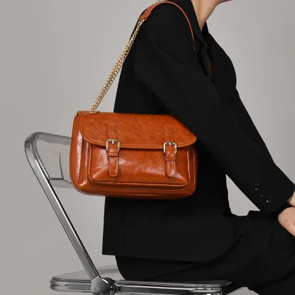 Chain Sling Satchel Shoulder Bag