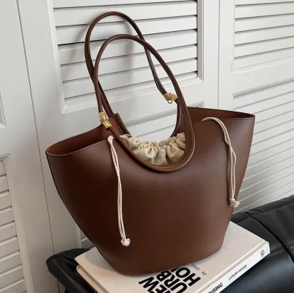 Chic Drawstring Tote Shoulder Bags