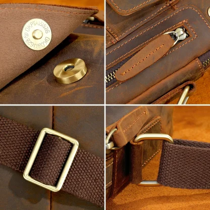 Wire Hole Messenger Shoulder Bag - Image 5