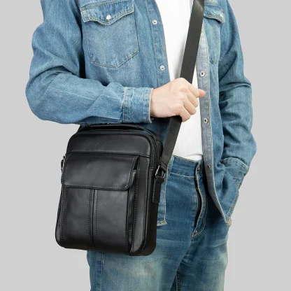 Flap Pocket Messenger Shoulder Bag - Image 2