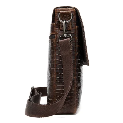 Crocodile Inspired Messenger Shoulder Bag - Image 3