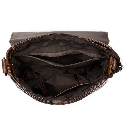 Crocodile Inspired Messenger Shoulder Bag - Image 4