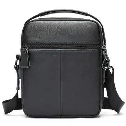 Zippered Crossbody Men's Shoulder Bag - Image 3