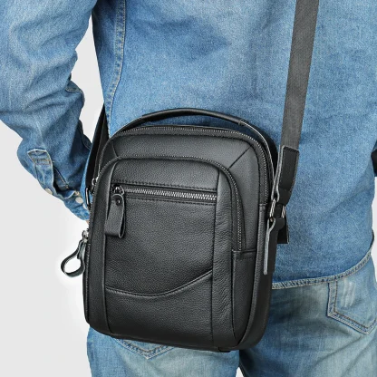 Zippered Crossbody Men's Shoulder Bag