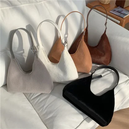 Soft Half Moon Shoulder Bag - Image 5