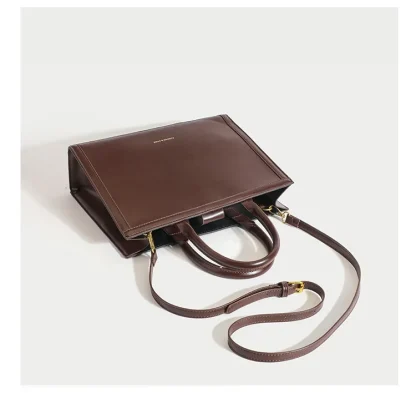 Square Sleek Tote Shoulder Bag - Image 4