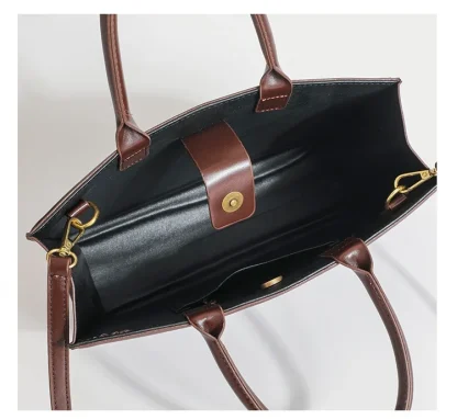 Square Sleek Tote Shoulder Bag - Image 2