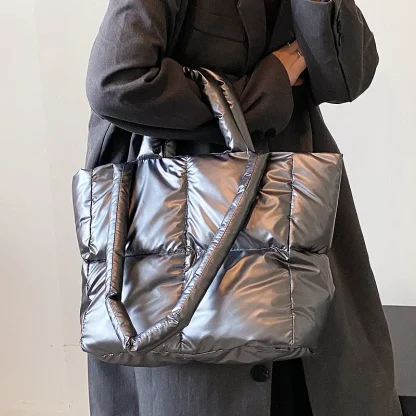 Soft Quilted Tote Shoulder Bag