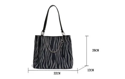 Zebra Stripes Shoulder Bag - Image 7