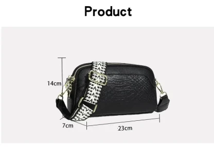 Wide Strap Crossbody Shoulder Bags - Image 7