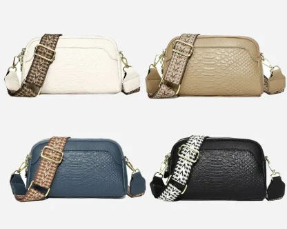 Wide Strap Crossbody Shoulder Bags - Image 6
