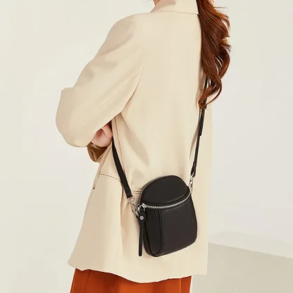 Double Compartment Mini Shoulder Bag - Image 3