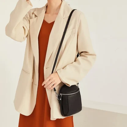 Double Compartment Mini Shoulder Bag - Image 4