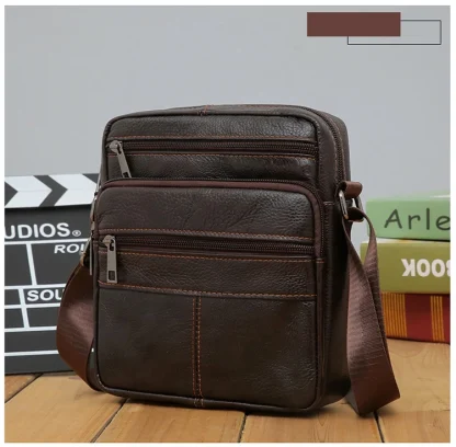 Zippered Pockets Shoulder Bag