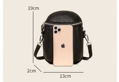 Double Compartment Mini Shoulder Bag - Image 7