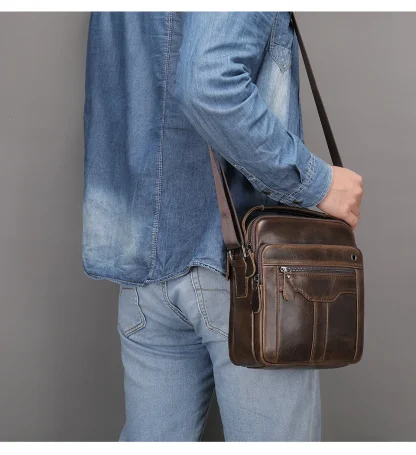 Wire Hole Men's Shoulder Bag - Image 2