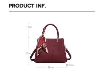 Luxury Zippered Solid Shoulder Bags - Image 7