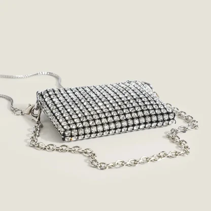 Diamond-like Crossbody Shoulder Bag - Image 6