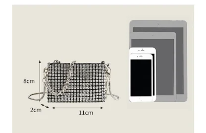 Diamond-like Crossbody Shoulder Bag - Image 7