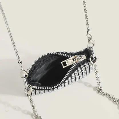 Diamond-like Crossbody Shoulder Bag - Image 5