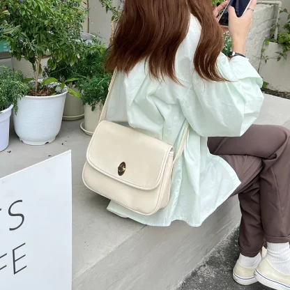 Minimalist Flap Solid Shoulder Bags - Image 6