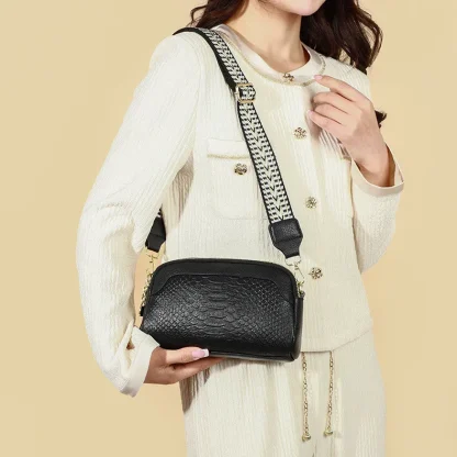 Wide Strap Crossbody Shoulder Bags - Image 5